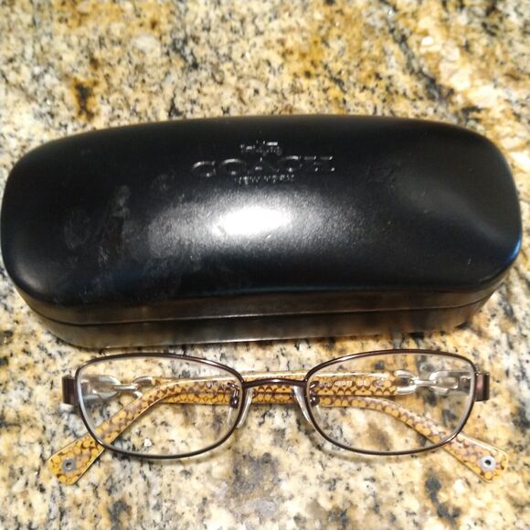 Coach HC 5054 Faina 9187 Eyeglasses Satin Brown Tortoise Gold 49-17-135 w/ Case - Picture 1 of 11